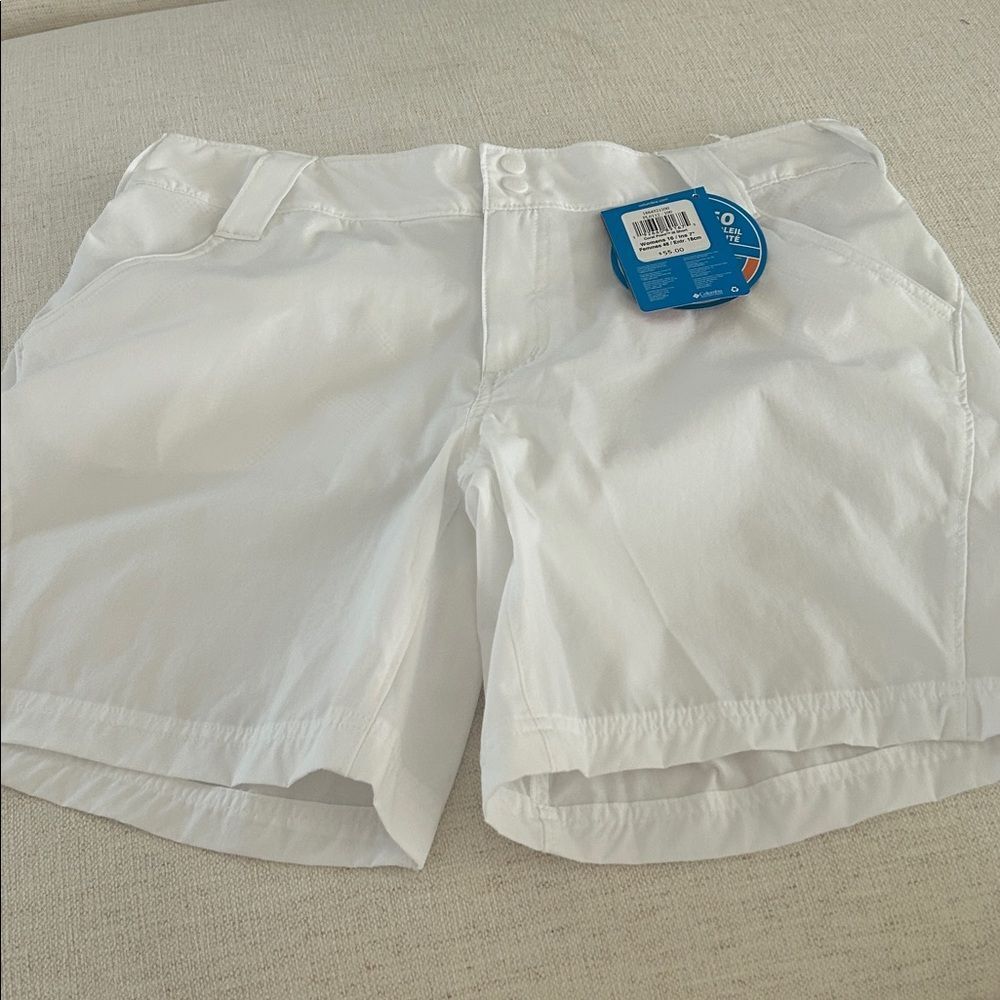COLUMBIA Women's Coral Point™ III Shorts, White, Size 16, NWT